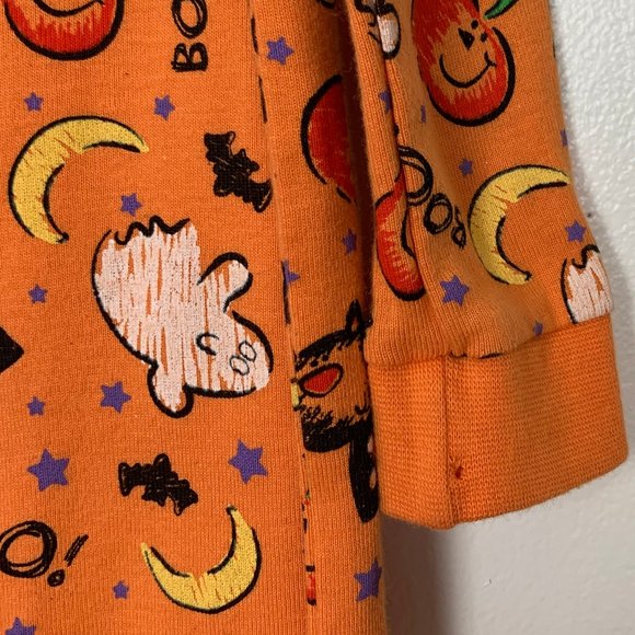 Gerber Orange Halloween Zip Up Onesie - Picture 4 of 6